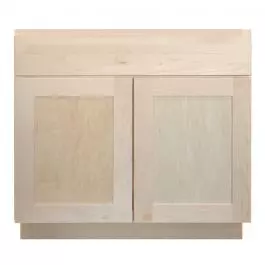 30 in. Sink and Drawer Base Vanity Bathroom Cabinet in Unfinished Poplar