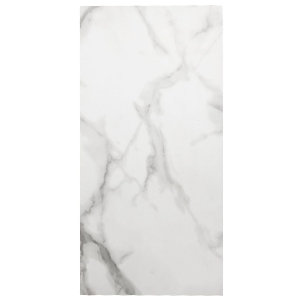 White Marble Tile SPC Click - Floor Depot