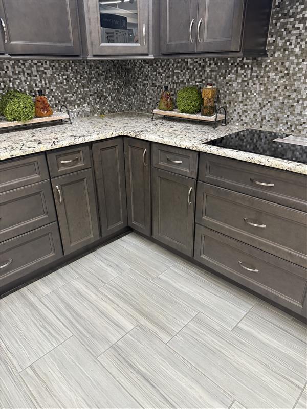 grey kitchen cabinets